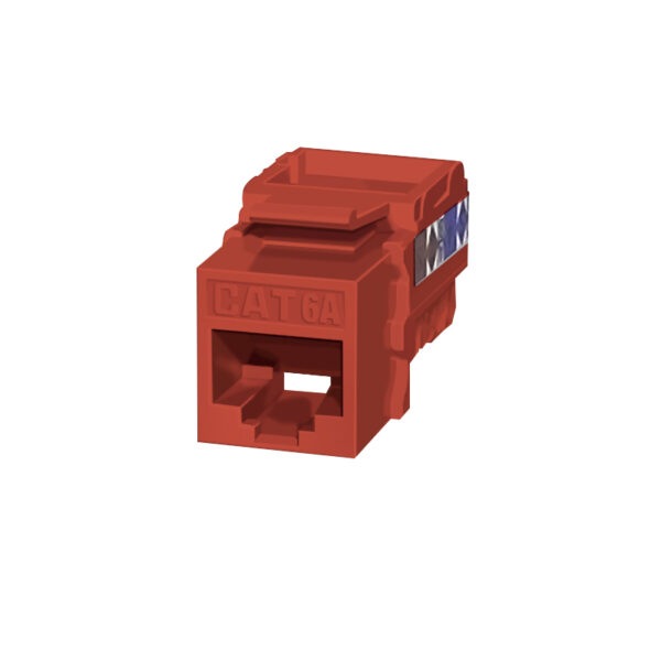 Cat 6A Snap-in Jack (red)